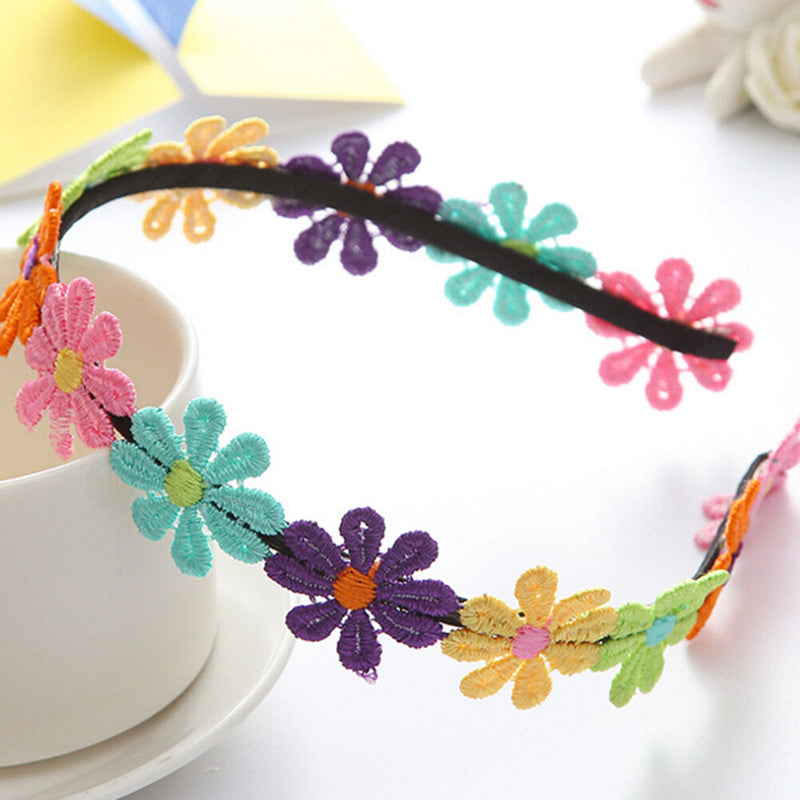 Flowers Hairbands Garland Flower Hairband For Girls Flower Crown Hair Band  Z