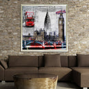 5D DIY Round Drill Diamond Painting City London Cross Stitch Embroidery Kit