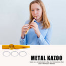 Kazoo Metal Musical Instrument Portable for Beginner Music Lover Kid Party Gift