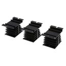 3Piece Radiator Aluminium Heat Sink Cooling Module For Solid State Relay