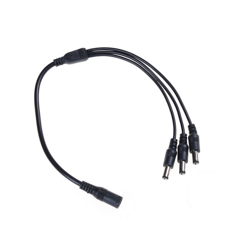 DC Power Jack 1 Female To 3 Male plug Splitter Adapter RGBW Connector SE