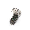 Reusable Type Shielded RJ45 Crystal Head Ethernet Cable Adapter Connector