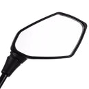 10mm Black Motorcycle Wing Side Mirrors Anti Glare Motorbike Rearview Pa CKG