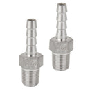 2Pcs 1/8inch Male Thread Pipe Fitting 6mm Barb Hose Tail Connector NPT, High