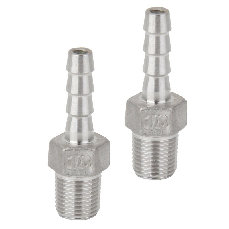 2Pcs 1/8inch Male Thread Pipe Fitting 6mm Barb Hose Tail Connector NPT, High