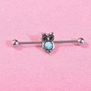Stainless Steel Earrings Piercing Long Ear Stud Ornament Women Jewelry Gift