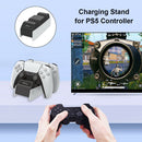 Dual USB Type C Charging Cradle for DualSense Controller Charger with Cable A