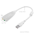 USB 2.0 to 3.5mm Mic Headphone Adapter 7.1 Channel External Sound Card