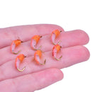 6Pc/box Realistic Nymph Scud Fly For Trout Fishing Artificial Bait Insect Lure3C