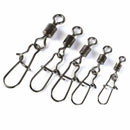 200pcs Rolling Swivels Sea Fishing Tackle Rigs Carp Size 2/4/5/6/8/12