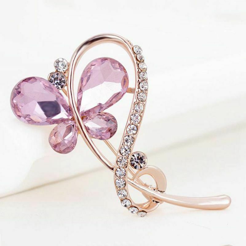 1 x Brooch Creative Butterfly Modeling Design Woman Alloy Brooches Clothes  G5B5