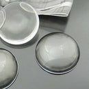 50pcs/lot 12mm Round Flat Back Clear Glass Cabochon High Quality R5L1