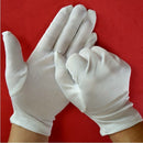 Terrific Cotton Blend White Micro Dotted Grip Fine Handling Gloves Szo