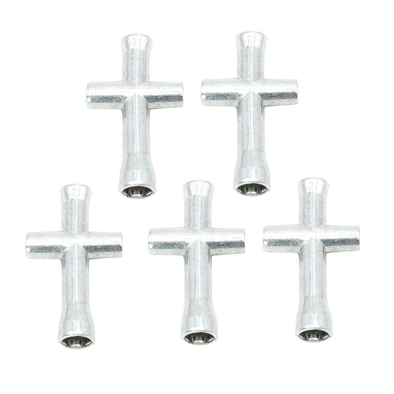 4 Way Cross Wrench Socket Nut Screws Spanner RC Car (5-Pack) - 4/5/5.5/7mm
