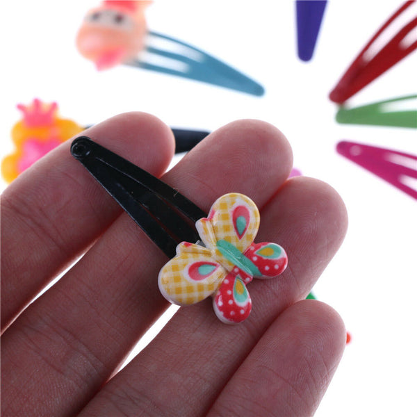 10pcs Cute Baby Kid Children Girls Cartoon Hair Pin Girl Clips Hairpin Bowã€Ne â„–[