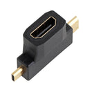3 In 1 Micro Male Mini HDMI male to HDMI Female Cable Adapter Converter LJ