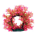 Water Ornament For Aquarium Artificial Water Plants Gate Shape Decor-Red
