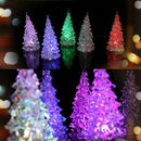 Christmas Tree Ice Crystal Colorful Changing LED Desk Decor