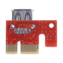 PCI Express Riser Card 1x to 16x USB3.0 Cable Power Wire for Bitcoin Mining