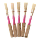 Pack Of 5 Oboe Reeds Reed Pink Strength Medium W/ Plastic Case For Oboe