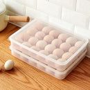 Egg Holder for Refrigerator, Deviled Egg Tray Carrier with Lid Fridge Egg S