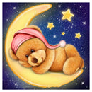 5D DIY Full Drill Diamond Painting Moon Bear Cross Stitch Embroidery Craft