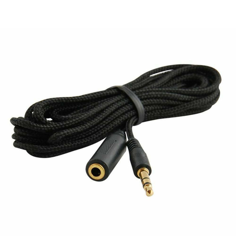 1.5 Metre 3.5mm Audio Extension Cable Lead AUX CD Jack Male to Female Stereo