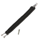 Survival Bracelet Para Outdoor Cord Black Rope Camping Steel Shackle Buckle 3C