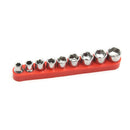9pcs 1/4 Socket Set Adapter Metric 5-13mm Short Sockets for Torque Spanner