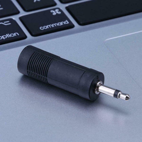 2pcs Single Channel Guitar Bass Stereo Audio Adapter 6.5 Plug to 3.5 Jack #gib