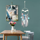 Circular Handmade Feather LED Dreamcatcher Hanging Household Decor Ornament Home