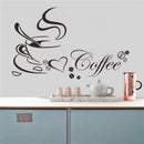 New Removable Kitchen Decor Coffee Cup Heart Home Decals Vinyl Art Wall Stick3C
