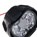 1Pc 6-LED White Motorcycle Car Headlight Spot Light DRL Driving Fog LampsBD3C