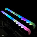 2pcs RGB RAM Heatsink Desktop PC DDR DDR3 DDR4 Memory Heat Spreader (Black) A