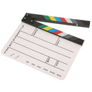 Acrylic Colorful Dry Erase Clap-Stick Clapper Board Slate for Movie Cut Action