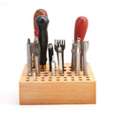 Holes Wooden Organizer Paint Bottles Display Rack Brushes Holder, Watch Repair