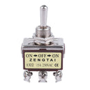 AC 250V 15A 6 Pin DPDT On/Off/On 3 Position Mini Toggle Switch