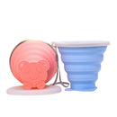 250ml Stainless Steel Silicone Folding Cup With Lanyard / Dustproof Cover L O2H2
