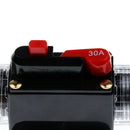 2x Car Stereo Audio 12V/24V 30A In-Line Manual Reset High Current Trolling