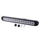 2x White 15LED Light Bar Strip Stop Brake Reverse Backup Tail Lamp Truck Trailer