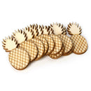 10pcs Wooden Ornament Pineapple Shape for DIY Scrapbooking Home Decor Craft