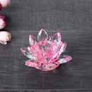 Buddhist Lotus Tealight Base Candlestick Candle Holder Fengshui Decor Pink