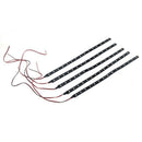 5 x 30 CM Waterproof Strip Band 15 LED 3528 SMD Cold White DC12V Auto