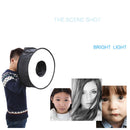 18"/45cm Photo Ring Speedlight Softbox Round Diffuser For Speedlite Flash Lig 3c