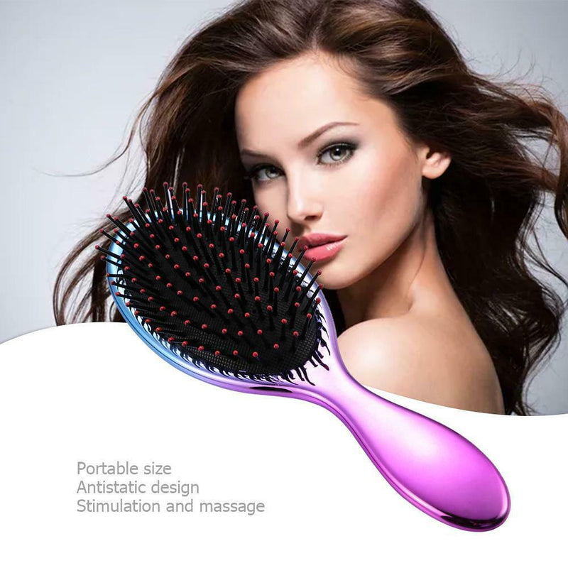 Anti-Static Scalp Massage Hair Comb Air Cushion Hair Styling Brush (Blue)