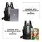 Women Backpack Purse Waterproof Anti-theft Rucksack Lightweight School Shou W2E5