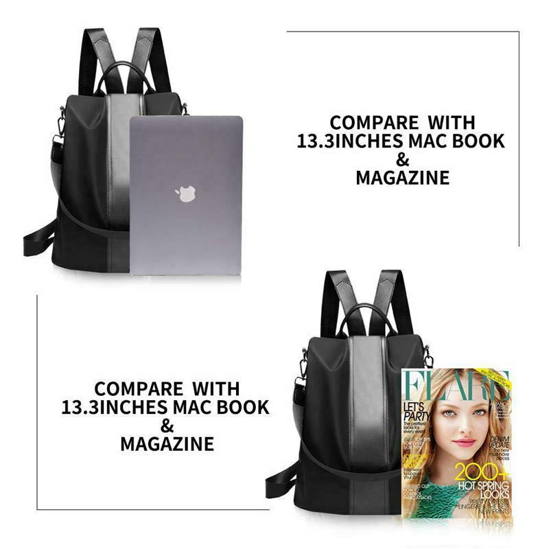 Women Backpack Purse Waterproof Anti-theft Rucksack Lightweight School Shou W2E5