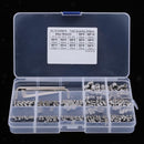 240Pcs M3/M4/M5/M6/M8 Stainless Steel Hex Socket Button Head Screws Bolt Kit