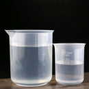 Set of 4 Measuring Cup Labs Plastic Graduated Beakers 50ml 150ml 250ml 500m E9S5
