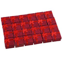 24 Pcs Ring Earring Jewelry Display Gift Box Bowknot Square Case red